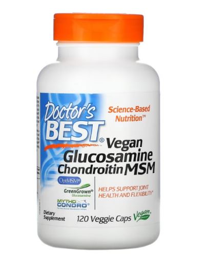 Doctor's Best Vegan Glucosamine Chondroitin MSM, 120 Kaps