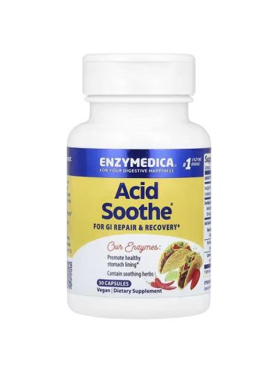 Enzymedica, Acid Soothe, 30 Capsules