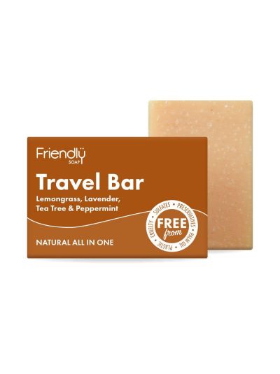Friendly Soap Travelsoap, Für Haare und Haut, 100% rein, 1 x 95 g