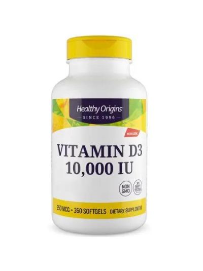 Healthy Origins, Vitamin D3, Depot, 10,000 IU, 360 soft capsules