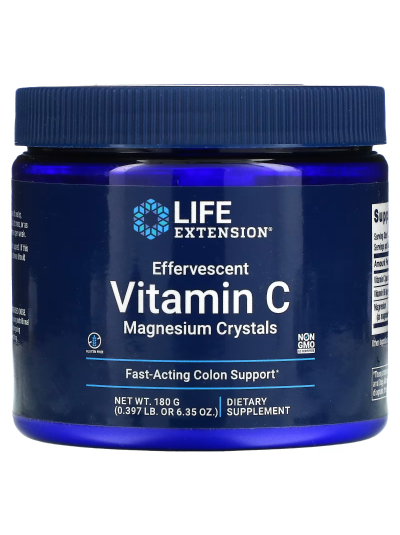 Life Extension, Sprudelnde Vitamin C - Magnesium Kristalle, 6,35 oz (180 g)
