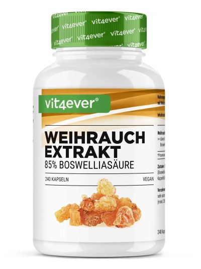 Vit4ever Weihrauch Extrakt Boswellia 1000 mg 85% Boswellia-Säure 240 Kapseln