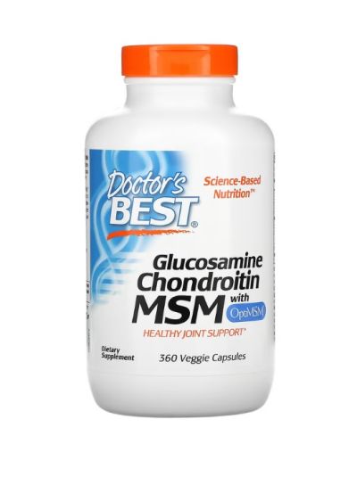 Doctor's Best Glucosamin Chondroitin MSM mit OptiMSM, 360 vegge Kaps