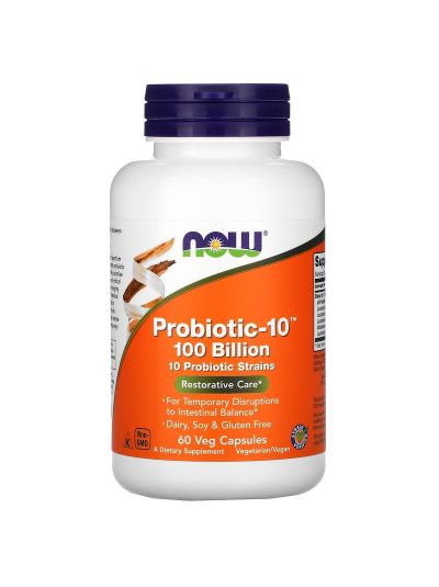 NOW FOODS PROBIOTIKA-10 100 MILLIARDEN 60 VEG-KAPSELN