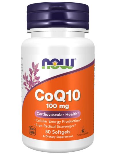 Now Foods CoQ10, 100 mg, 50 Weichkapseln