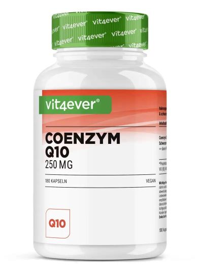 Vit4ever Coenzym Q10 - 250 mg pro Kapsel - 180 Kapseln