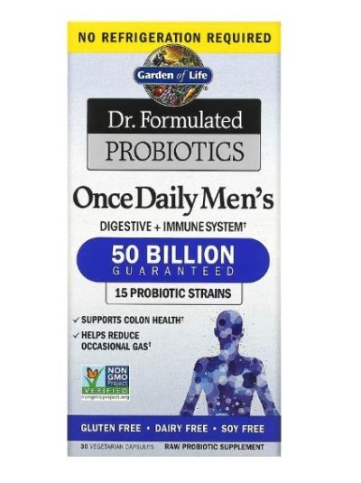 Garden of Life Probiotic for men Männer 50 Milliarden, 30 vege Kapseln