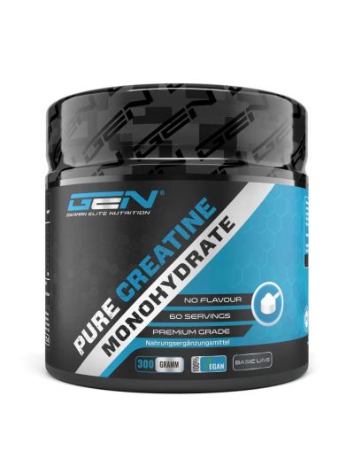 German Elite Nutrition Creatin Monohydrat Pulver, 100% rein, 300g