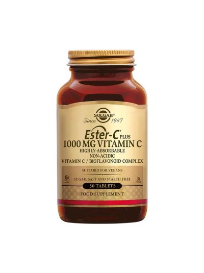 Solgar Ester-C Plus Vitamin C, Vitamin C, 1.000 mg, 30 Tabletten