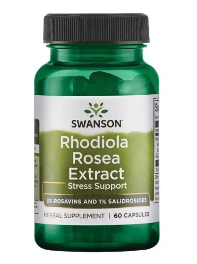 Swanson Rhodiola Rosea-Extrakt 60 Kapseln