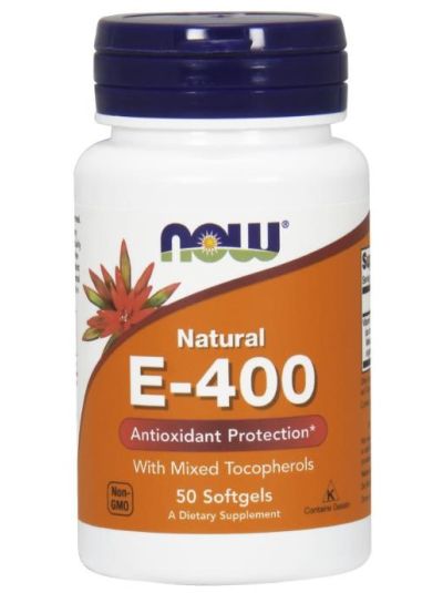 Now Foods Natürliches E-400 mit mixed Tocopherolen 50 Softgelkap