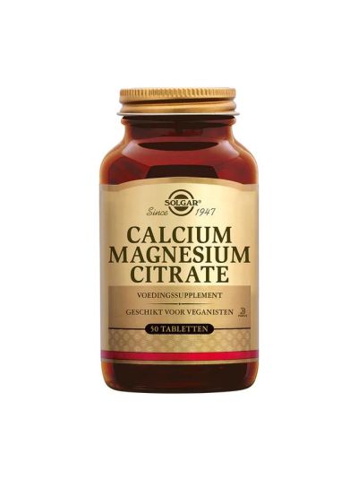 Solgar, Calcium-Magnesium-Citrat, 50 Tabletten