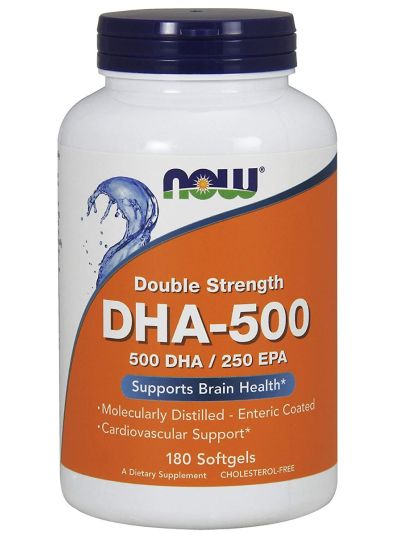 NOW FOODS DHA-500/EPA-250 DOPPELTE STÄRKE 180 SOFTGELKAPSELN