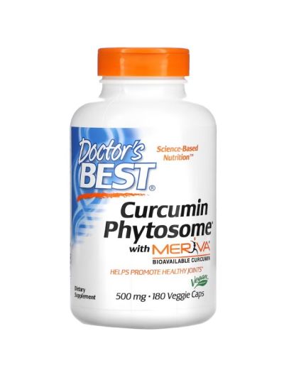 Doctor's Best Kurkumin-Phytosom mit Meriva, 500 mg, 180 pflanzliche Kapseln