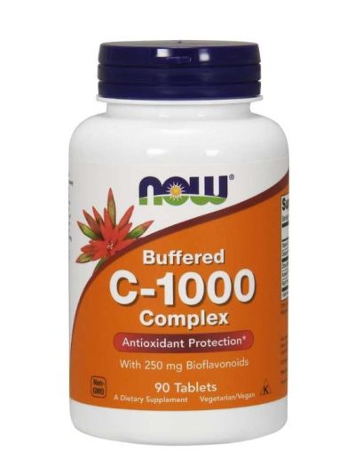 NOW FOODS C-1000 KOMPLEX GEPUFFERTES C, LANGSAME FREISETZUNG 90 TABLETTEN