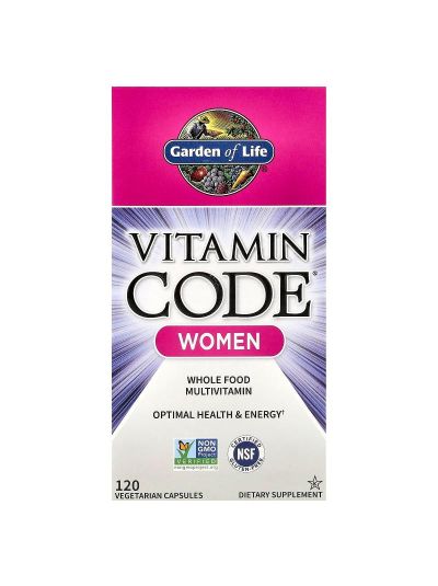 Garden of Life, Vitamin Code®, Women Whole Food Multivitamin, 120 Vegetarian Capsules