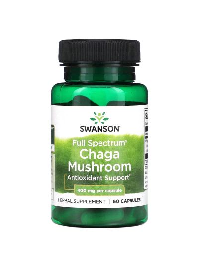 Swanson, Vollspektrum-Chaga-Pilz, 400 mg, 60 Kapseln