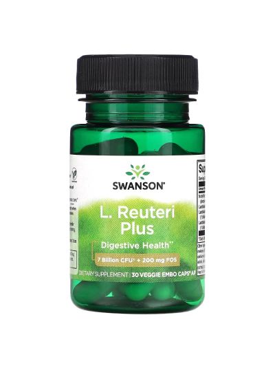 Swanson, L. Reuteri Plus, 30 Veggie EMBO Caps AP