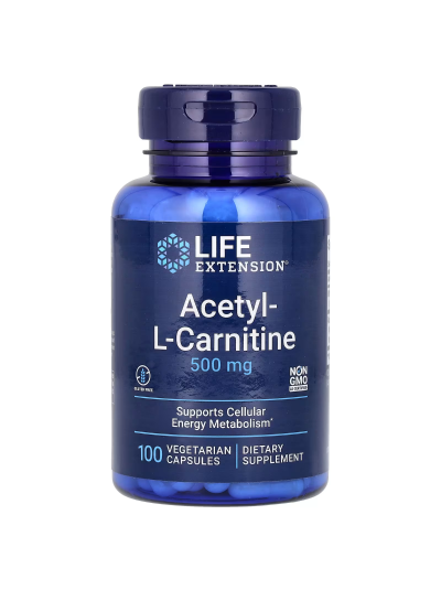 Life Extension, Acetyl-L-Carnitine, 500 mg, 100 Kapseln
