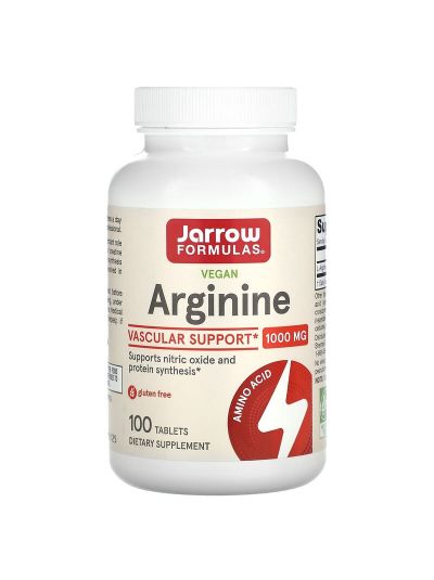 Jarrow Formulas Arginine, 1000 mg, 100 Tablets