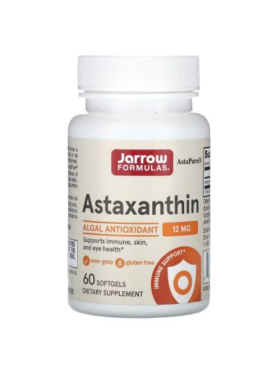 Jarrow Formulas Astaxanthin, 12 mg, 60 Softgels