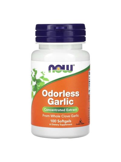 NOW Foods, Odorless Garlic, Concentrated Extract, 100 Softgels