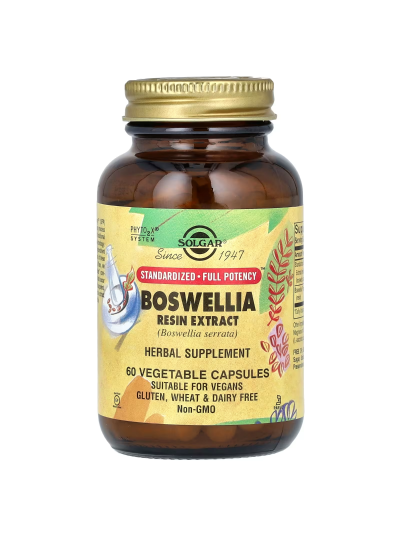 Solgar, Boswellia Resin Extract, 60 Vegetable Capsules
