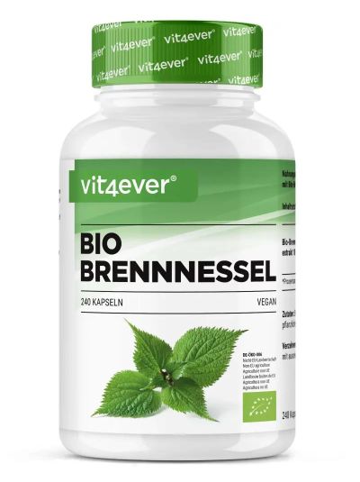 Vit4ever Bio Brennnessel Extrakt - 500 mg, 240 Kapseln