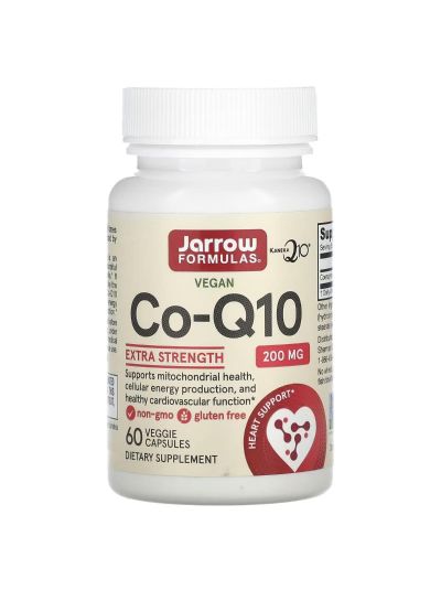 JARROW FORMULAS CO-Q10, 200 MG, 60 VEGETARISCHE KAPSELN
