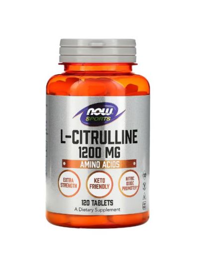 Now Foods Sports L-Citrulline, Sport, L-Citrullin, 1.200 mg, 120 Tabletten
