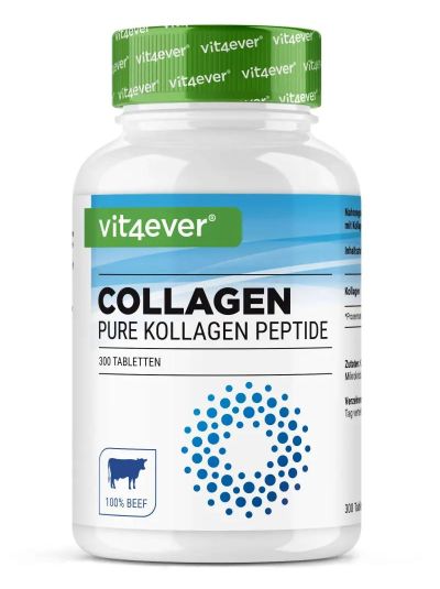 Vit4ever Kollagen Peptide - Rinderkollagen, 300 Tabletten