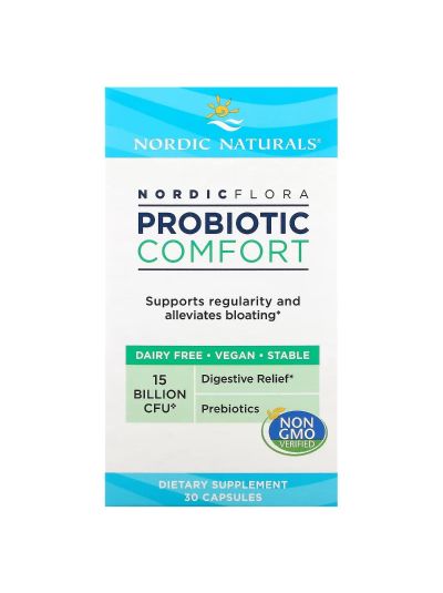 Nordic Naturals, Nordic Flora Probiotic, Comfort, 15 Billion CFU, 30 Capsules