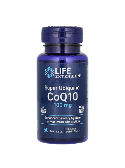 Life Extension, Super Ubiquinol CoQ10, 100 mg, 60 Weichkapseln