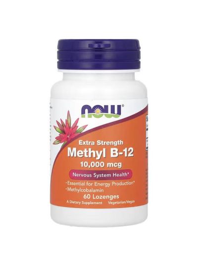 NOW Foods, Methyl B-12, Extra Strength , 10,000 mcg, 60 Lozenges