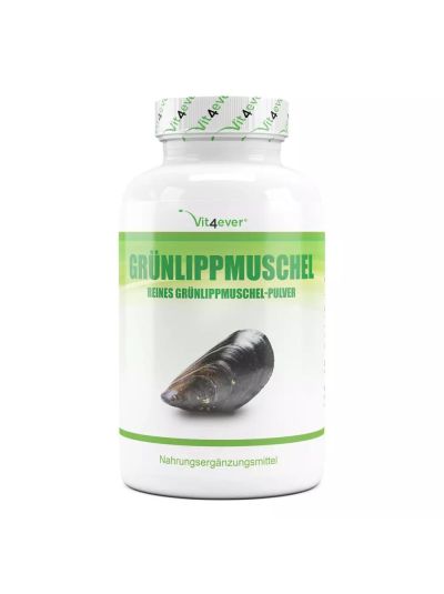 Vit4ever Grünlippmuschel - 1800 mg pro Tagesportion - 365 Kapseln