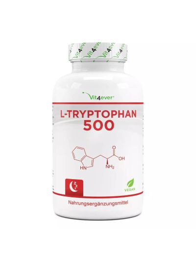 Vit4ever L-Tryptophan - 500 mg - 365 Kapseln