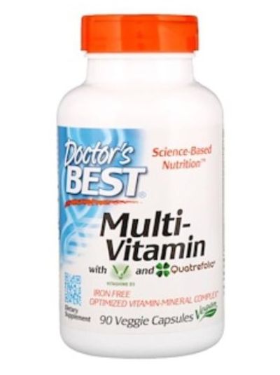 Doctor's Best Multi-Vitamin m. Vitashine D3 + Quatrefolic 90 Kaps