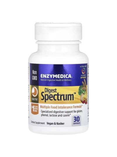 Enzymedica, Digest Spectrum, Multiple Food Intolerance Formula, 30 Capsules