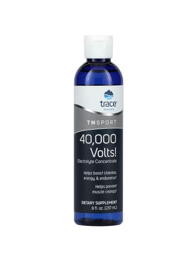 Trace Minerals TM Sport, 40,000 Volts!, Electrolyte Concentrate 237 ml
