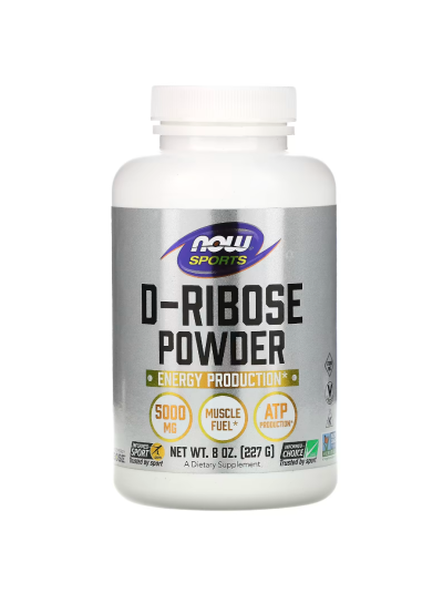 NOW Foods Sports D-Ribose-Pulver 5.000 mg 227 g