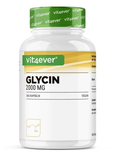 Vit4ever Glycin - 1000mg, 365 Kapseln