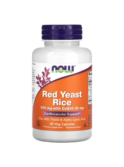 NOW Foods, Red Yeast Rice, 60 Veg Capsules
