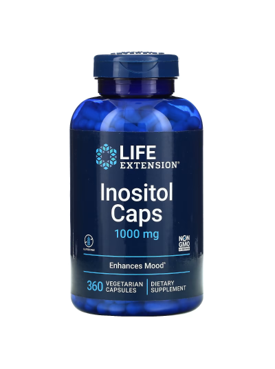 Life Extension, Inositol Caps, 1.000 mg, 360 vegetarische Kapseln