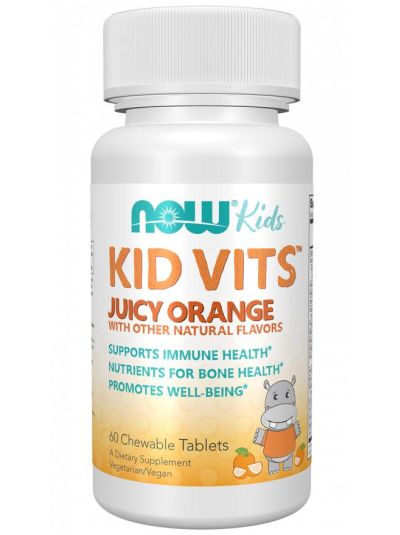 NOW Foods, Kid Vits, Juicy Orange, 120 Kautabletten