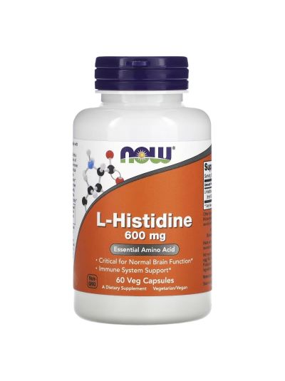 NOW Foods, L-Histidine, 600 mg, 60 Veg Capsules