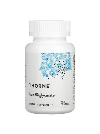 Thorne Research, Iron Bisglycinate, 60 Capsules