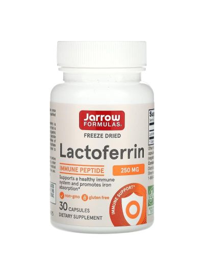 JARROW FORMULAS LACTOFERRIN / LAKTOFERRIN 250 MG 30 KAPSELN