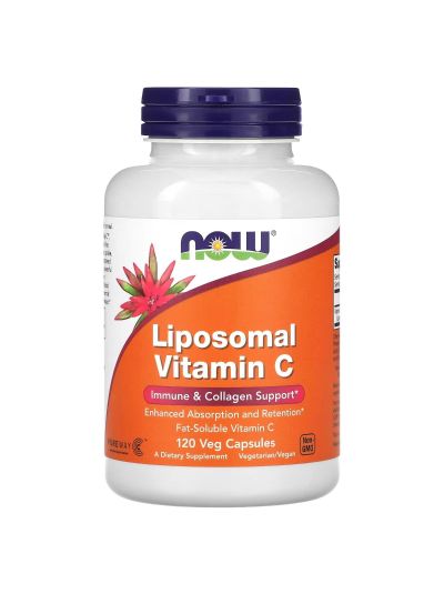 NOW Foods, Liposomales Vitamin C, 120 pflanzliche Kapseln