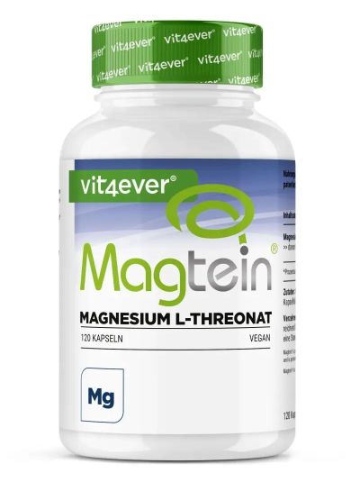 Vit4ever Magnesium - Magtein - L-Threonate, 120 Kapseln