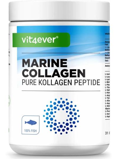 Vit4ever Marine Kollagen - Fischkollagen, 100% Ohne Zusatzstoffe, 500 g